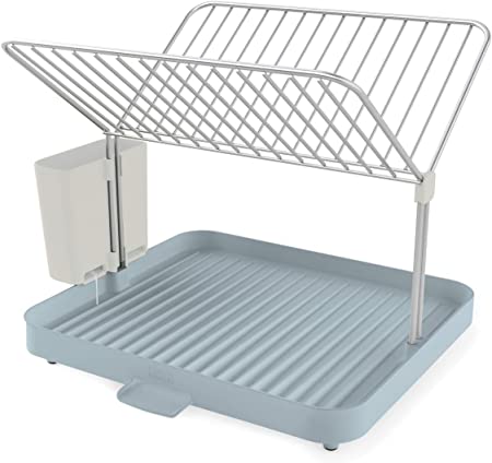 Joseph Joseph Y-rack 2-tier Dish Drainer - Grey Blue One Size