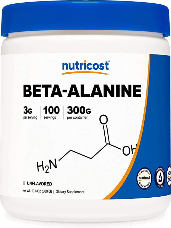 Nutricost Beta Alanine - Pure Beta Alanine 300G - 100% Pure - Best to Improve Your Workout