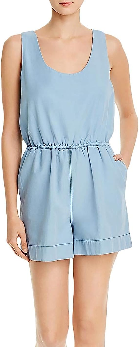 French Connection womens Chambray Romper