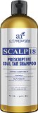 Art Naturals Scalp18 Coal Tar Therapeutic Anti Dandruff Shampoo 16 oz - Helps clear symptoms of Psoriasis Eczema itchy Scalp and Dandruff - Made in the USA with Natural Ingredients