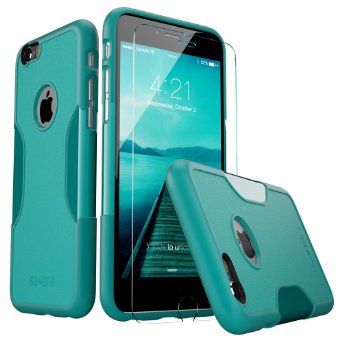 iPhone 6 Case, fits iPhone 6s (Teal) SaharaCase® Protective Kit Bundled with [Tempered Glass Screen Protector] Slim Fit Rugged Protection Case Shockproof Bumper Hard Back (Teal/Mint/Oasis)