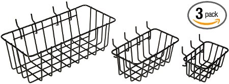 Dorman Hardware 4-9845 Peggable Wire Basket Set, 3-Pack