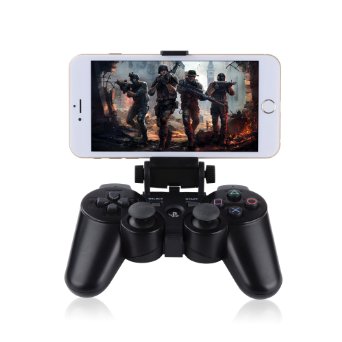 Megadream Bluetooth Android Mobile Cell Phone Telescopic Gaming Clamp Clip Holder Mount for Playstation PS3 DualShock 3 Controller with D-Pad Cap