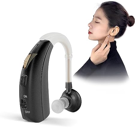 Britzgo Digital Hearing Aids Amplifier Rechargeable with adjustable mode Doctor and Audiologist Designed (Black)