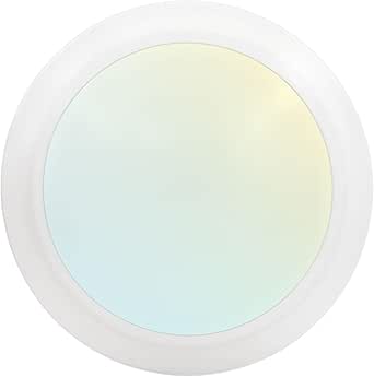 LUXRITE 6 Inch LED Disk Lights, Dimmable Flush Mount Ceiling Light, 5CCT Selectable 2700K 3000K 3500K 4000K 5000K, 12.5W, 1000LM, Surface Mount Light Fixture, Damp Rated, Energy Star, ETL