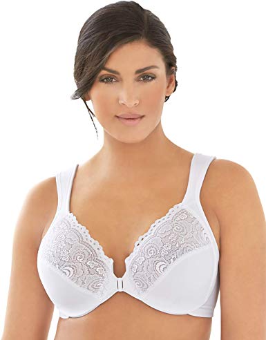 Glamorise Women's Full Figure Underwire Front Close Bra #1245