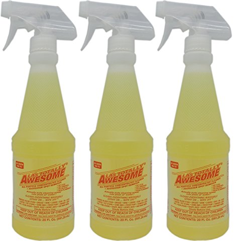 LA's Totally Awesome All Purpose Cleaner, Degreaser Spot Remover - 3 bottles of 20 fl oz each