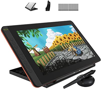 2021 HUION KAMVAS 12 Graphics Drawing Tablet with Full-Laminated Screen Android Support 11.6" Drawing Monitor Pen Display with Battery-Free Stylus Tilt 8192 Levels Pressure 8 Hot Keys Adjustable Stand