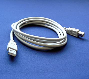 Brother MFC-6490CW Printer Compatible USB 2.0 Cable Cord for PC, Notebook, Macbook - 6 feet White - Bargains Depot