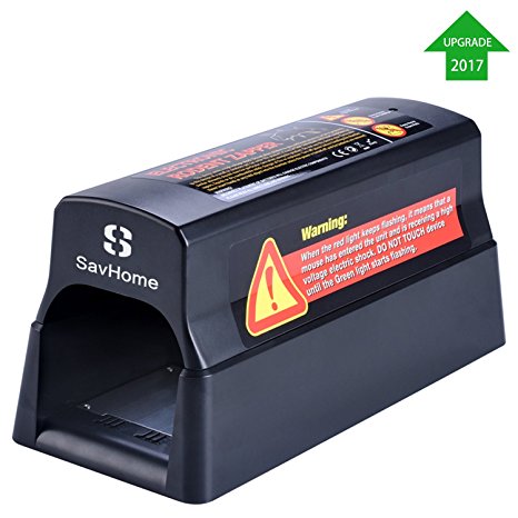 SavHome Rat Trap , Electronic Mouse Trap in the Instant and Safe Way to Kill Mice & Rats, Small Squirrels and and Other Similar Rodents