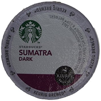 Starbucks Sumatra Dark Roast Coffee Keurig K-Cups, 96 Count