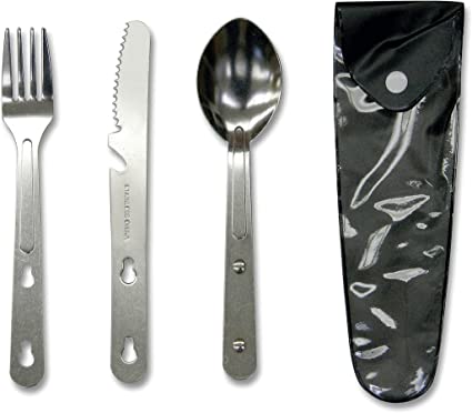 Stansport Camping Knife, Fork and Spoon Set