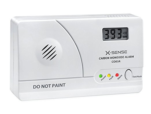 X-Sense CO03A Carbon Monoxide Detector CO Alarm with Electrochemical Gas Sensor (Battery Powered)