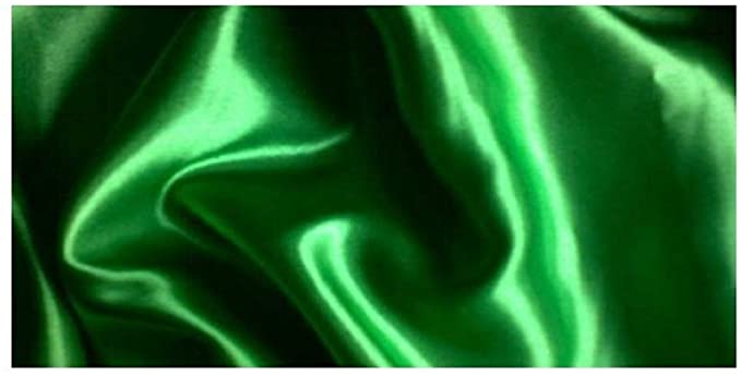 Emerald Green Silky Satin Fabric (Per Metre)