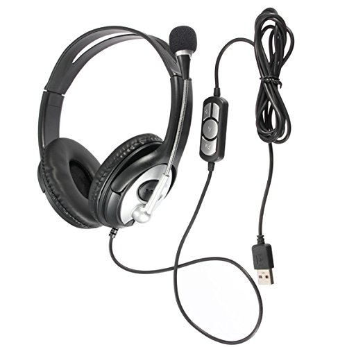 ELEGIANT OVLENG Q2 USB Stereo Headphone Headset Earphone with Mic for PC Laptop Notebook
