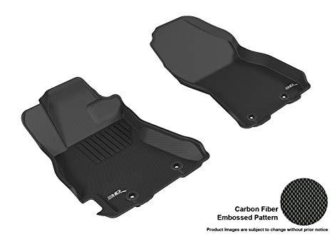 3D MAXpider Front Row Custom Fit Floor Mat for Select Subaru Legacy/Outback Models - Kagu Rubber (Black)