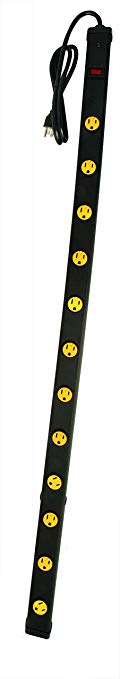 Woods 4612 Heavy Duty 12 Outlet Power Strip, 4 Foot Cord