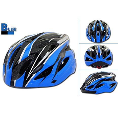 Ezyoutdoor Ultralight 18 Vents Integrally-molded Unisex Cycling Helmet with Visor Road Mountain Bike MTB Mountain Bicycle Cycling Sports Safety Helmet