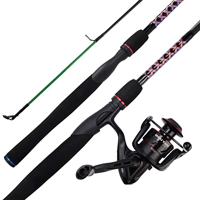 KastKing Brutus Spinning Rod and Reel Combo, Brute Tuff Composite Rod Blanks, Performance Matched 4 1BB Graphite Reels, Stainless Steel Line Guide w/Zirconium Oxide Ring Guides, EVA Handles