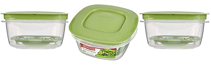 Rubbermaid Produce Saver Food Storage Container, 5-Cup (Pack of 3)