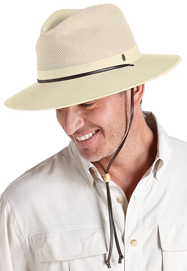 Coolibar UPF 50  Men's Crushable Ventilated Hat - Sun Protective