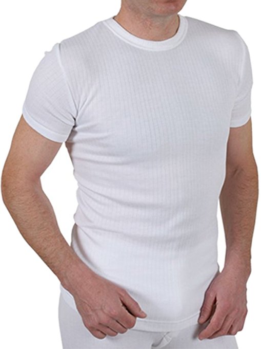 Mens Quality Thermal Short Sleeve Top / T-shirt / Underwear - Available in White / Blue / Charcoal and in Sizes Small / Medium / Large / X Large / XX Large