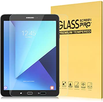 MoKo Samsung Galaxy Tab S3 / Tab S2 9.7 Inch Screen Protector, [Scratch Terminator] Premium HD Clear 9H Hardness Ballistic Glass Screen Protector for Samsung Tab S3 9.7" 2017, Tab S2 9.7" Tablet