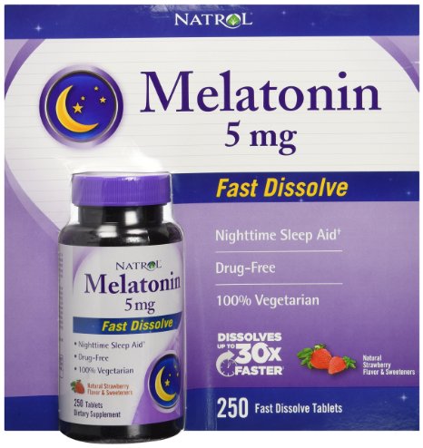 Natrol Melatonin 5 mg 250 Fast Dissolve Tablets