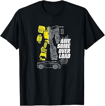 Transformers Bumblebee Awesome Overload Split T-Shirt