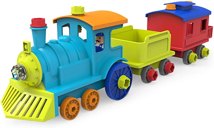 Educational Insights Design & Drill All Aboard Train - Drill Toy, STEM Learning