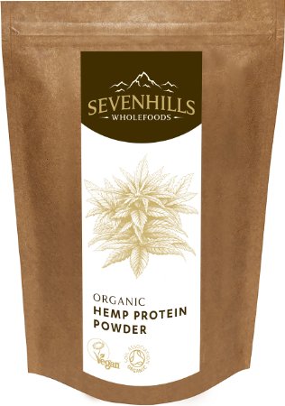 Sevenhills Wholefoods Organic Raw Hemp Protein Powder 500g, Soil Association certified organic