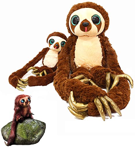 Coslive The Croods Belt Monkey Plush Long Arm Soft Sloth Toy Doll for Kids Child Christmas Gifts