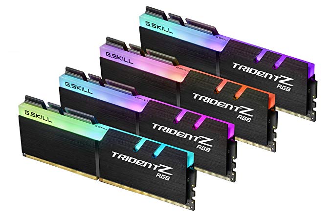 G.SKILL F4-3200C16Q-32GTZR Trident Z RGB Series 32GB, 288-Pin SDRAM DDR4-3200MHz (PC4 25600) Desktop Memory