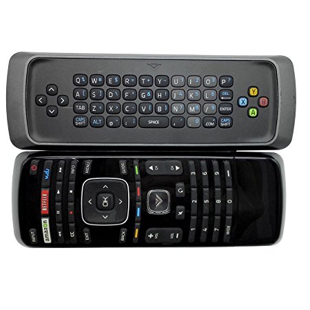 New XRT300 Keyboard TV Remote Control fit for Vizio TV E390I-B0 E390I-B1 E400I-B2 E401I-A2 E420I-A1 E420I-A0 E420I-B0 E420D-A0 E480I-B2 E500D-A0 E500I-A1 with Amazon Netflix Vudu