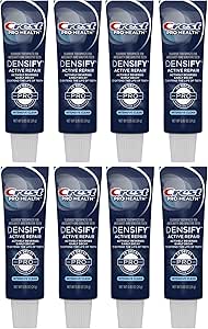 Crest Densify PRO-Health Intensive Clean Toothpaste, Travel Size 0.85 oz (24g) - Pack of 8