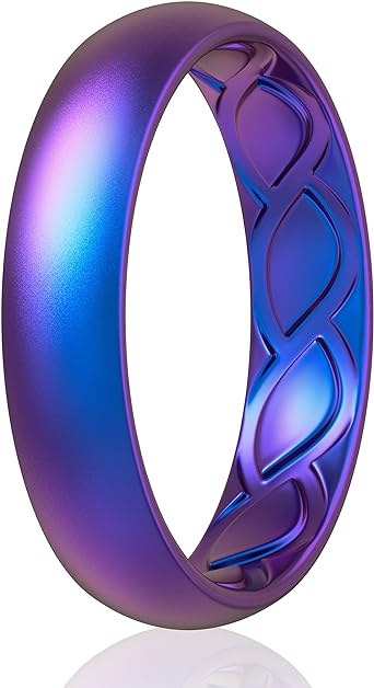 Saco Band Silicone Ring for Women - 5.5mm Width 1.8mm Thick