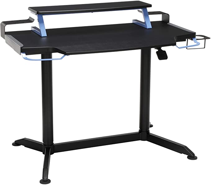 RESPAWN 3000 Gaming Computer Desk - Ergonomic Height Adjustable Gaming Desk, in Blue