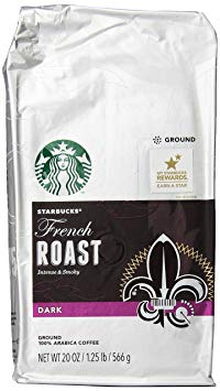 Starbucks French Roast, Ground Coffee, 20-Ounce Bags (Pack of 2)