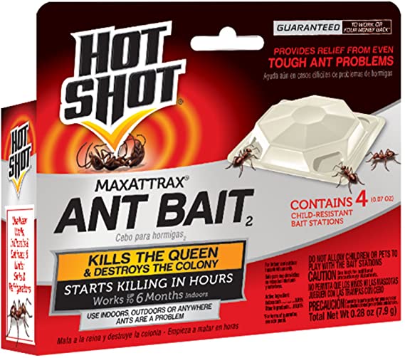 Hot Shot 2040W MaxAttrax Ant Bait, 4 Count, Case Pack of 12