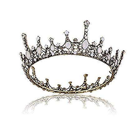 Queen Crown,Baroque Crystal Vintage Princess Crown Tiara,Pageant Crowns and Tiaras Wedding Tiara Crowns for Women/Girls Hair Accessories