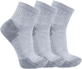 Carhartt Men's Midweight Cotton Blend Quarter Sock 3 Pack