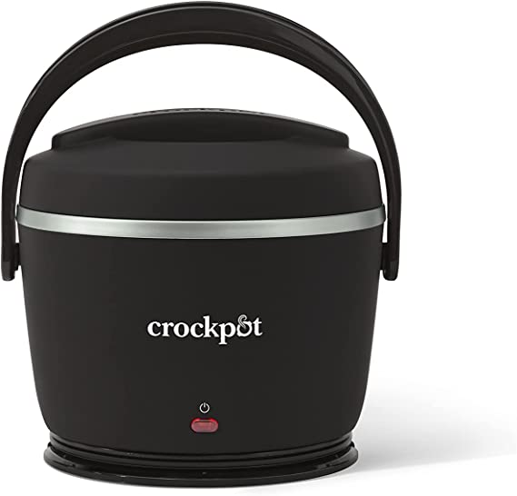 Crockpot 20-oz Lunch Crock Food Warmer – Heated Lunch Box – Black Licorice