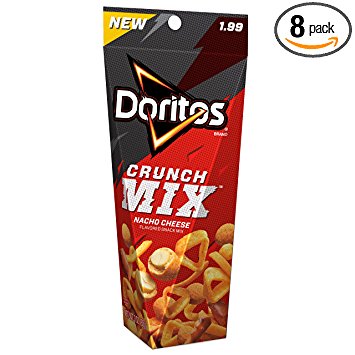 Doritos Crunch Mix Nacho Cheese Flavored Snack Mix, 3 Ounce (Pack of 8)
