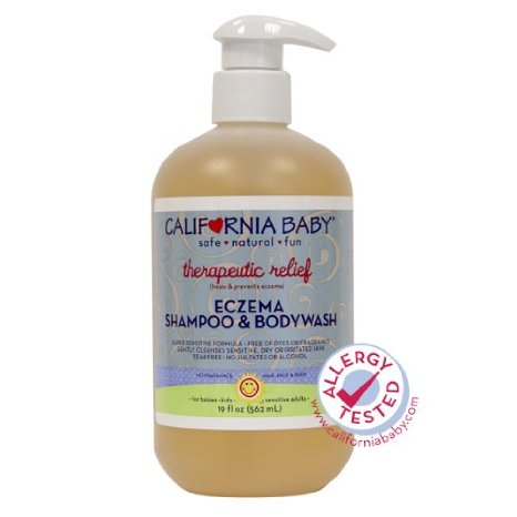 California Baby Eczema Shampoo and Bodywash - No Fragrance Therapeutic Relief - 19 oz