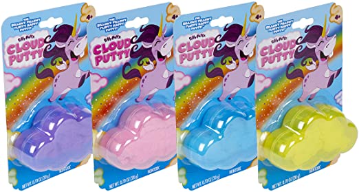 Crayola Silly Putty Cloud Putty 4ct, Super Soft Putty Toys, Assorted Colors, Gift for Kids, Multi