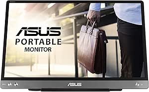 ASUS Zenscreen MB14AC - Ecran PC portable 14" FHD - Télétravail ou gaming - Alimentation et affichage via USB-C ou USB-A - Dalle IPS - 1920x1080 - Flicker Free/Filtres de lumière bleue - Pour notebook