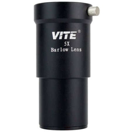 VITE Barlow Lens 5x 1.25-Inch Metal Fully Multi-coated APO(Black)