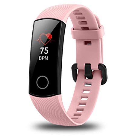 Huawei Honor Band 4 Fitness Tracker AMOLED Full Color TruSleep Monitoring TruSeen 3.0 Real-TIME Heart Rate 50 Meters Waterproof Call Notification Up to 17 Days Battery Life