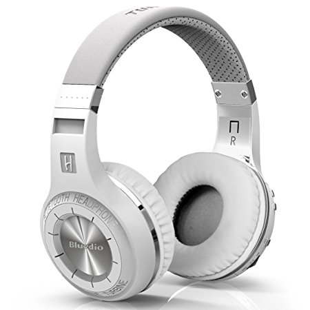 Bluedio Hurricane H(Shooting Brake) Bluetooth 4.1 Headphone for Mobile Phones - Retail Packaging - White