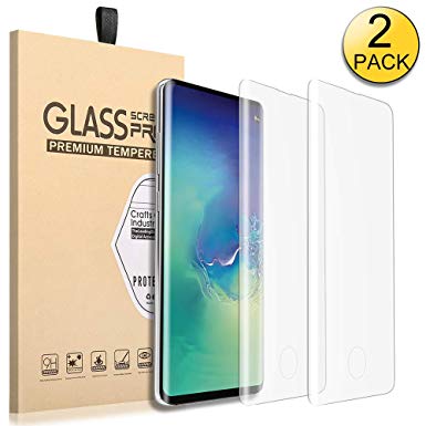 Designed for Samsung Galaxy S10 Tempered Glass Screen Protector， 2-Pack